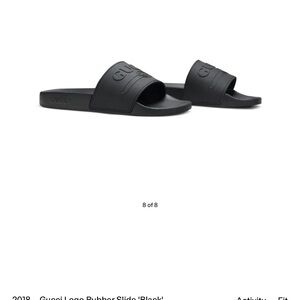 Gucci Black Slide Sandals